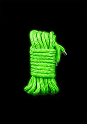 Corda bondage 5 m/16 Strings - Glow in the Dark - Neon Green