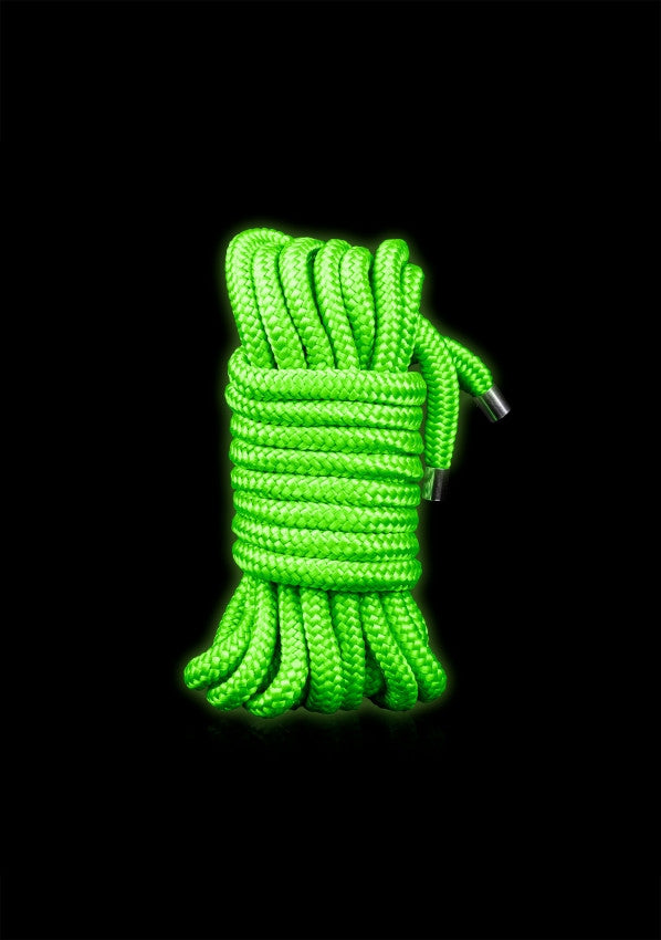 Corda bondage 5 m/16 Strings - Glow in the Dark - Neon Green