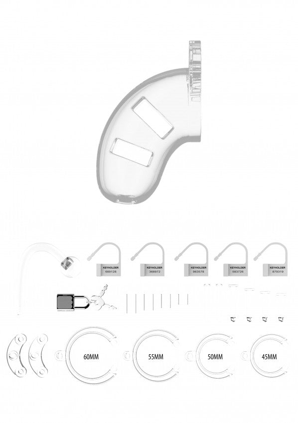 Gabbia con plug anale Cage with Plug 10 - Transparent