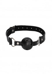 Morso Breathable Ball Gag - With Bonded Leather Straps