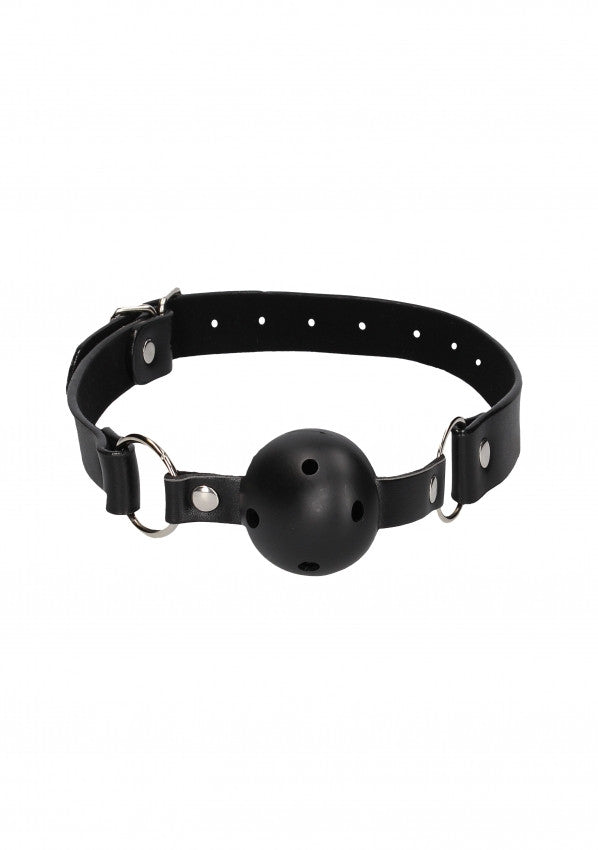 Morso Breathable Ball Gag - With Bonded Leather Straps