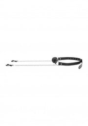 Morso con strizza capezzoli  Breathable Ball Gag With Nipple Clamps