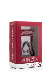 Morsetti per capezzoli Adjustable Nipple Clamps - Red