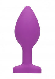 Plug con gioiello Diamond Heart Butt Plug - Regular - Purple