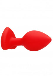 Plug con gioielllo Diamond Heart Butt Plug - Regular - Red