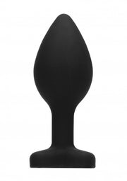 Plug mini Diamond Heart Butt Plug - Regular - Black