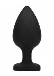 Plug extra large Diamond Heart Butt Plug - Extra Large - Black