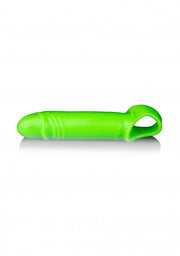 Guaina fallica Smooth Stretchy Penis Sleeve - Glow in the Dark - Neon Green