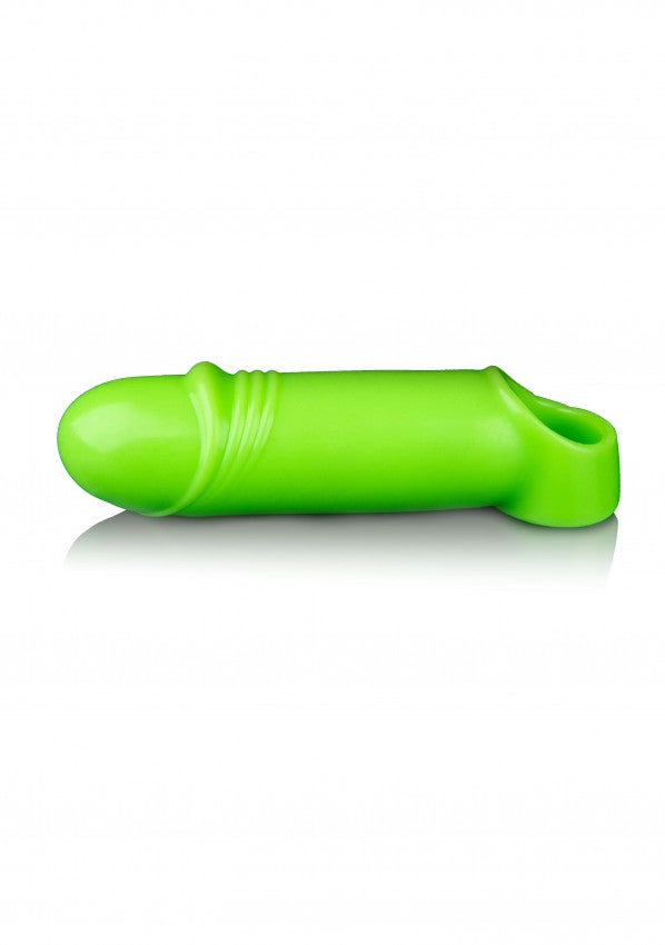 Guaina fallica Smooth Thick Stretchy Penis Sleeve - GitD - Neon Green