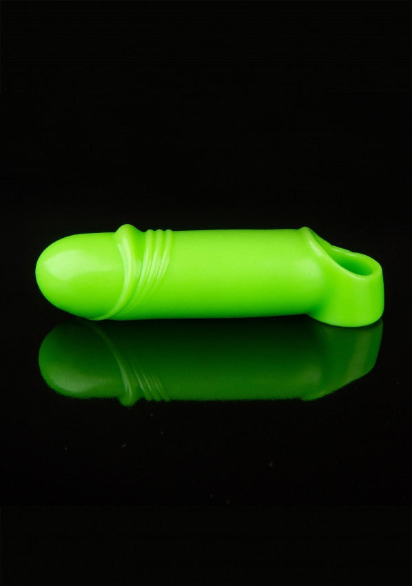 Guaina fallica Smooth Thick Stretchy Penis Sleeve - GitD - Neon Green