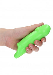 Guaina per pene Smooth Thick Stretchy Penis Sleeve - GitD - Neon Green