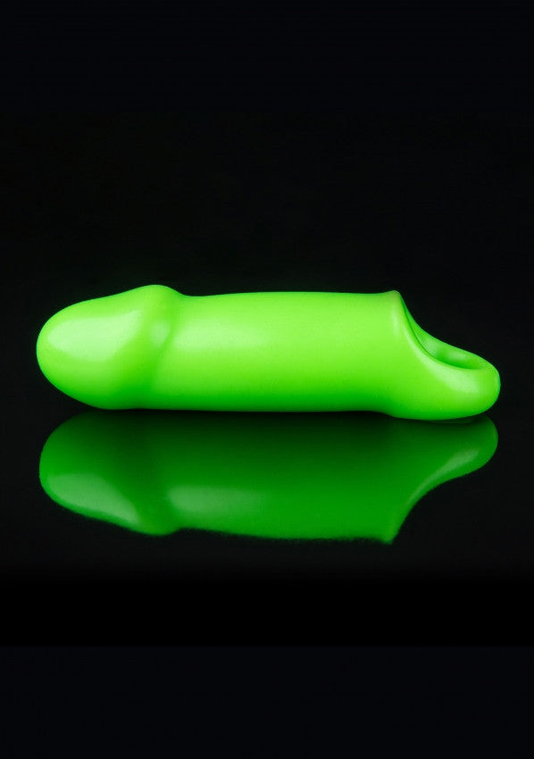 Guaina per pene Smooth Thick Stretchy Penis Sleeve - GitD - Neon Green