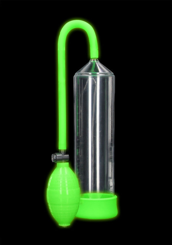 Sviluppatore pompa Classic Penis Pump - Glow in the Dark - Neon Green