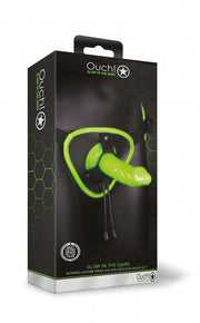 Fallo indossabile Strap-on Harness - Glow in the Dark - Neon Green/Black