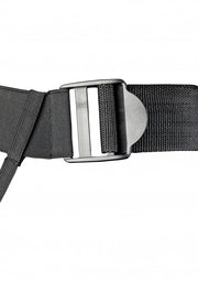 fallo cavo indossabile Textured Curved Hollow Strap-on - 8'' / 20 cm - Gun Metal