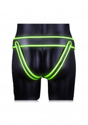 Sospensorio uomo Striped Jock Strap - GitD - Neon Green/Black