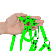 Body bondage Harness - GitD - Neon Green/Black