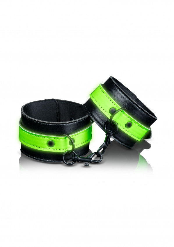 Manette per caviglie Ankle cuffs Glow in the Dark Neon Green/Black