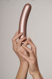 Dildo vaginale con ventosa Smooth G-Spot Dildo 7'' / 17 cm Gun Metal