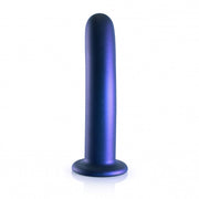 Dildo vaginale con ventosa Smooth G-Spot Dildo 7'' / 17 cm Metallic Blue