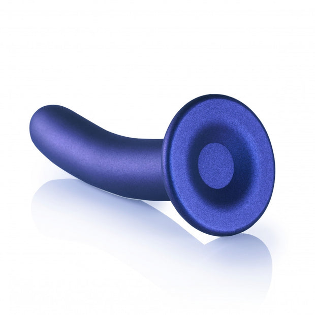 Dildo vaginale con ventosa Smooth G-Spot Dildo 7'' / 17 cm Metallic Blue