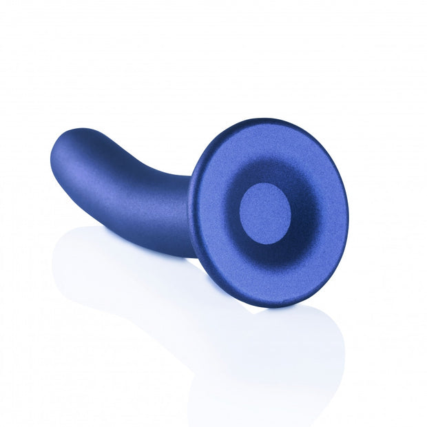 Dildo vaginale con ventosa Smooth G-Spot Dildo 6'' / 14,5 cm Metallic Blue