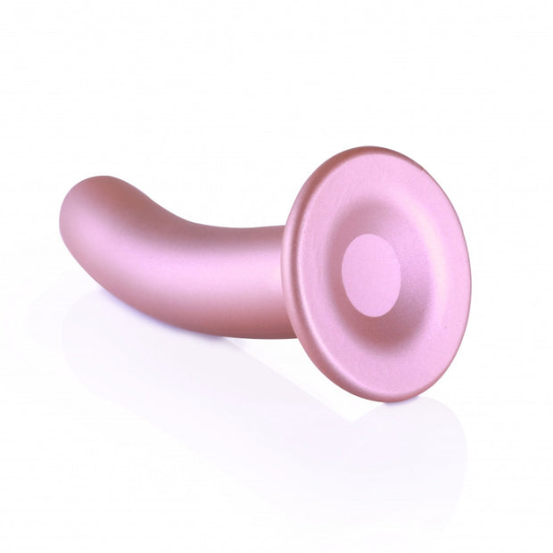 Dildo vaginale con ventosa Smooth G-Spot Dildo 6'' / 14,5 cm Rose Gold