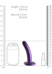 Dildo vaginale con ventosa Smooth G-Spot Dildo 5'' / 12 cm Metallic Purple