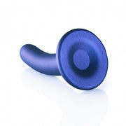 Dildo vaginale con ventosa Smooth G-Spot Dildo 5'' / 12 cm metallic blue