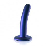 Dildo vaginale con ventosa Smooth G-Spot Dildo 5'' / 12 cm metallic blue