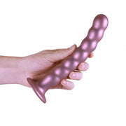 Dildo vaginale con ventosa a sfere Beaded G-Spot Dildo 8'' / 20,5 cm Rose Gold