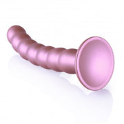 Dildo vaginale con ventosa a sfere Beaded G-Spot Dildo 8'' / 20,5 cm Rose Gold