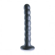 Dildo vaginale con ventosa a sfere Beaded G-Spot Dildo 6,5'' / 16,5 cm Gun Metal