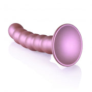 Dildo vaginale con ventosa a sfere Beaded G-Spot Dildo 5'' / 13 cm Rose Gold