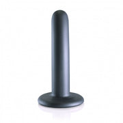 Dildo vaginale con ventosa Smooth G-Spot Dildo 5'' / 12 cm Gun Metal