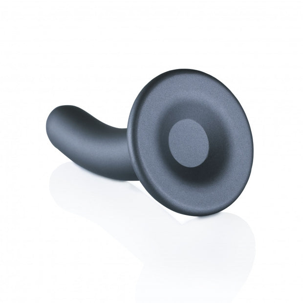 Dildo vaginale con ventosa Smooth G-Spot Dildo 5'' / 12 cm Gun Metal