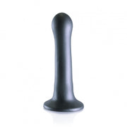 Dildo vaginale con ventosa Ultra Soft Curvy G-Spot Dildo 7''/17 cm Gun Metal