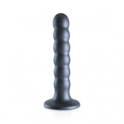 Dildo vaginale con ventosa a sfere Beaded G-Spot Dildo 5'' / 13 cm Gun Metal