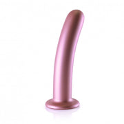 Dildo vaginale con ventosa Smooth G-Spot Dildo 7'' / 17 cm Rose Gold