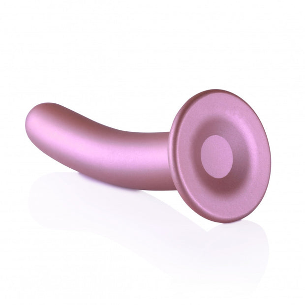 Dildo vaginale con ventosa Smooth G-Spot Dildo 7'' / 17 cm Rose Gold