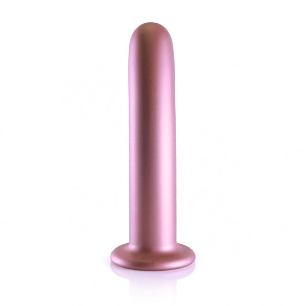 Dildo vaginale con ventosa Smooth G-Spot Dildo 7'' / 17 cm Rose Gold