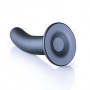 Dildo vaginale con ventosa Smooth G-Spot Dildo 6'' / 14,5 cm Gun Metal