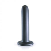 Dildo vaginale con ventosa Smooth G-Spot Dildo 6'' / 14,5 cm Gun Metal