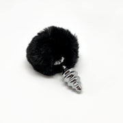 Plug anale con coda Metal Anal Fluffy Twist Plug S