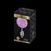 Plug anale con coda Metal Anal Fluffy Twist Plug S purple