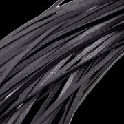 frusta bondage Flogger Long Leather black