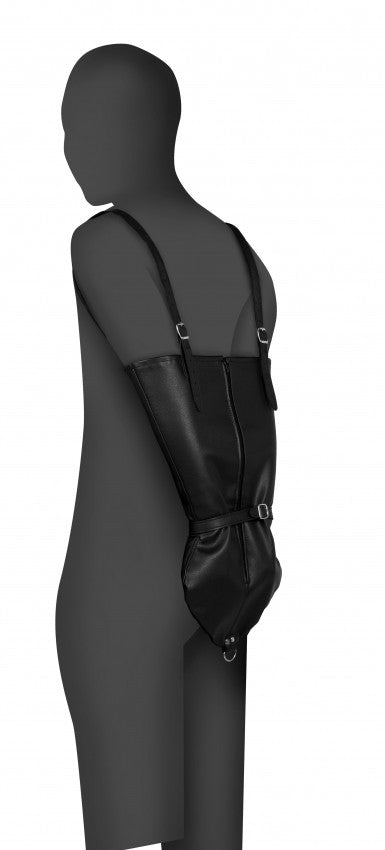 Costrittivo braccia bondage Zip-up Full Sleeve Arm Restraint Black