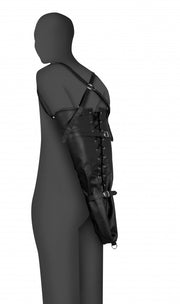 Costrittivo braccia bondage Lace-up Full Sleeve Arm Restraint Black