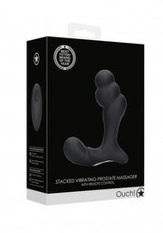 Vibratore per prostata Stacked Vibrating Prostate Massager with Remote Control Black