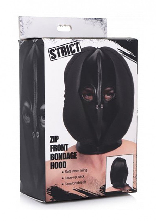 Cappuccio Zip Front Bondage Hood